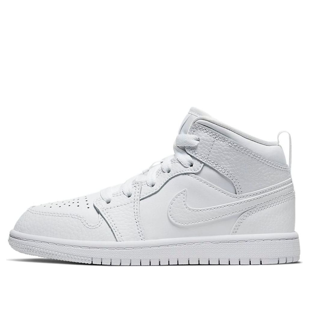 (PS) Air Jordan 1 Mid 'Triple White 2021' 640734-130