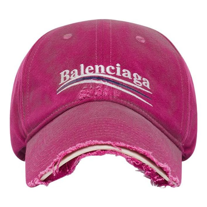 (WMNS) Balenciaga Political Campaign Destroyed Cap 'Dark Pink' 673320410B20517