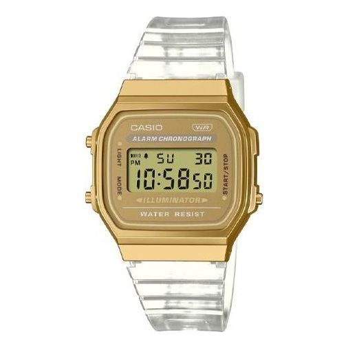 CASIO Digital 'Clear Gold' A168XESG-9A