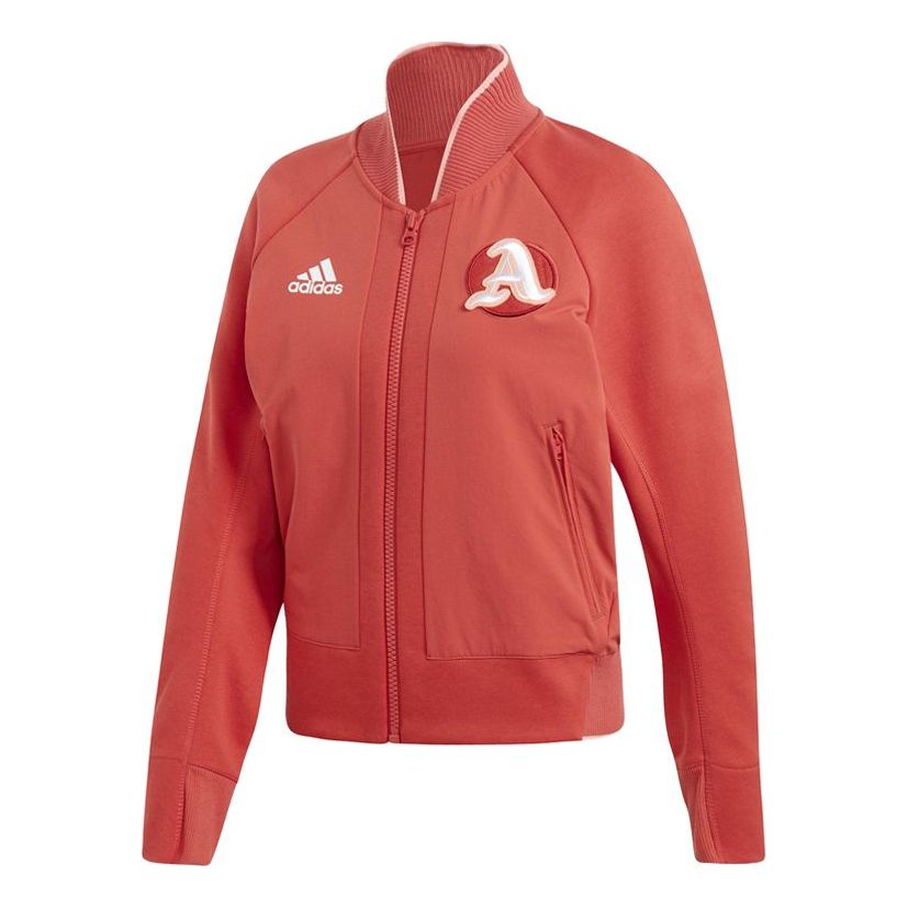(WMNS) adidas Sports Stylish Long Sleeves Jacket Red FI9213