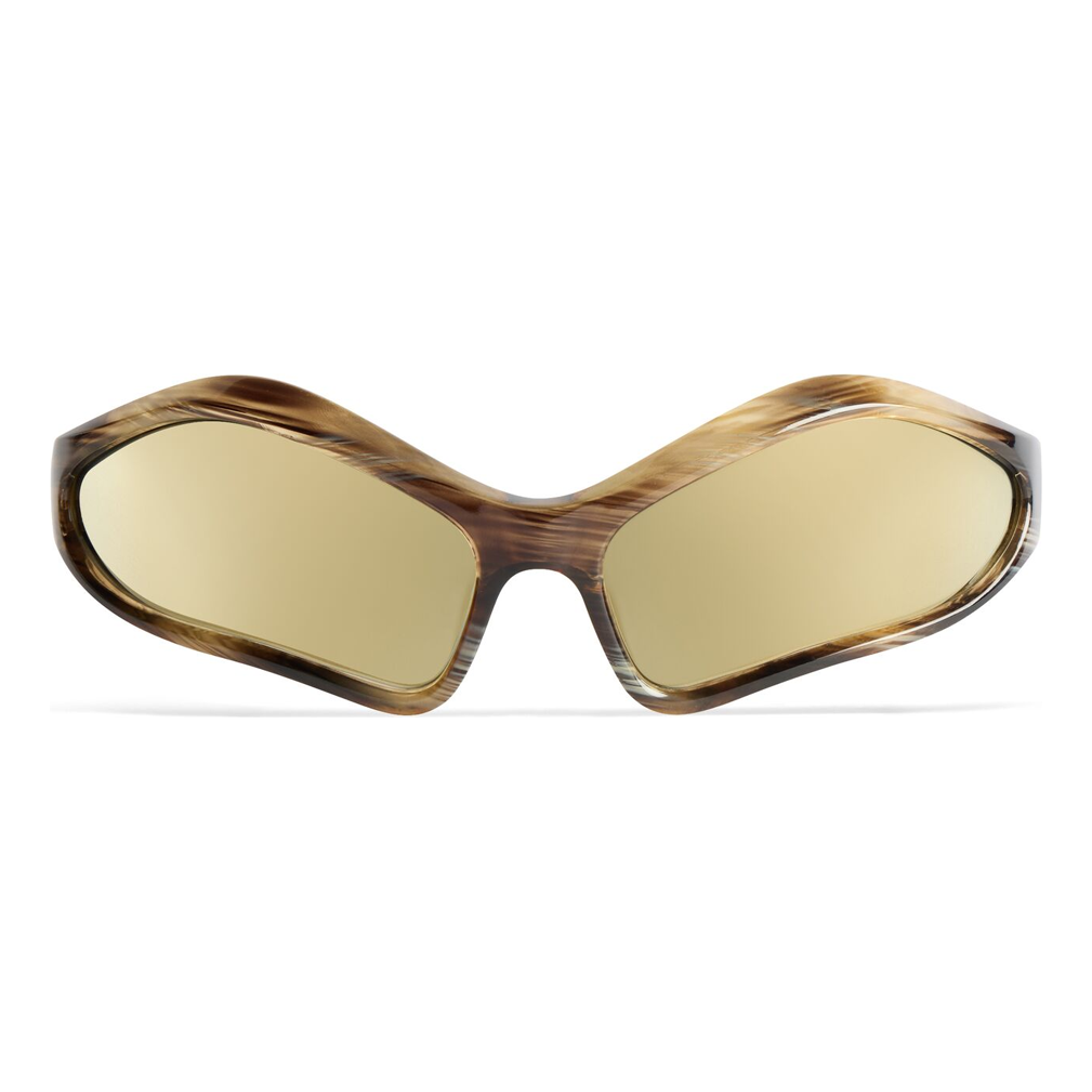 (WMNS) Balenciaga Fennec Oval Sunglasses 'Bronze' 768054T00072681