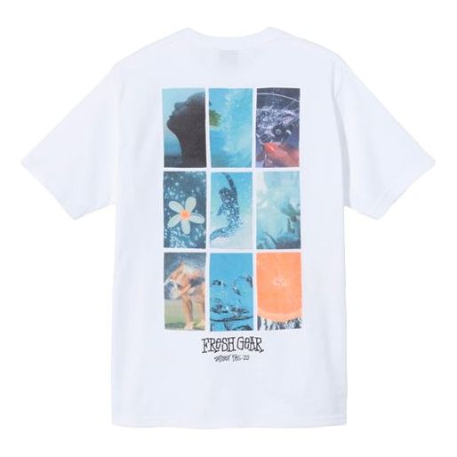 Stussy FALL 20 Campaign Tee Printing Ocean Short Sleeve Unisex White 3903648