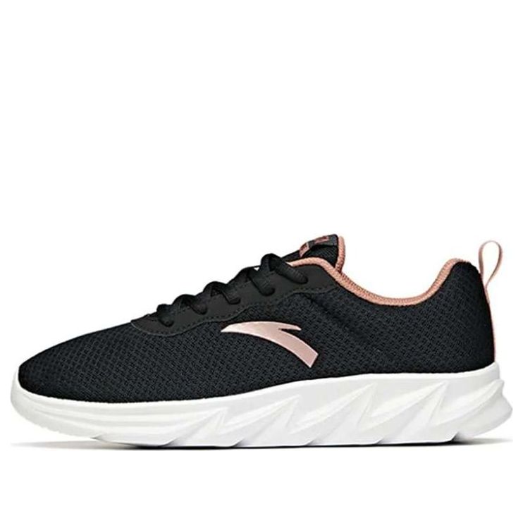 (WMNS) ANTA Running Series Sneakers 'Black White Pink' 922145526-8