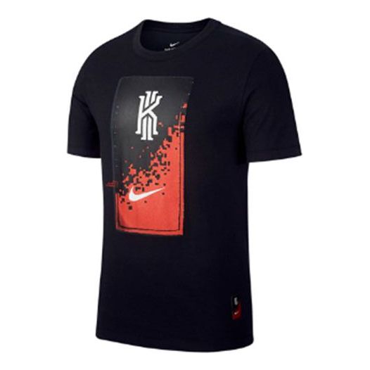 Nike Kyrie Irving Pattern Sports Round Neck Short Sleeve 'Black' CK9438-010
