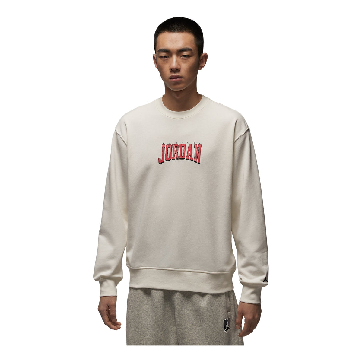 Air Jordan Fleece Graphic Crewneck Sweatshirt 'Sail' IR0111-133