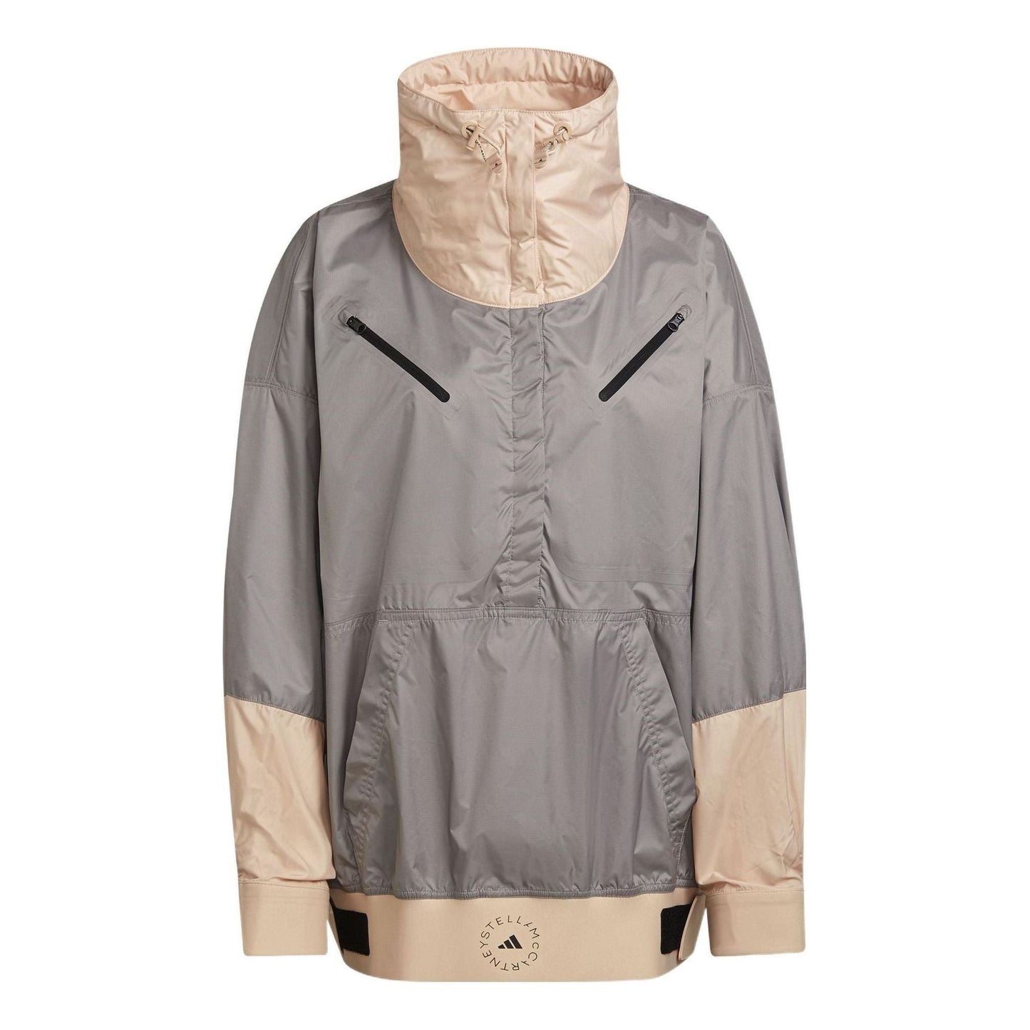 (WMNS) adidas by Stella McCartney Half Zip Jacket Asia Sizing 'Grey' GT9453