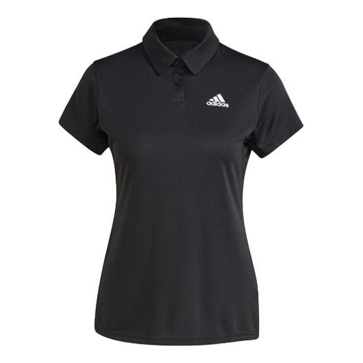 (WMNS) adidas H.rdy Polo W Tennis Sports Training Black Polo Shirt GL5806