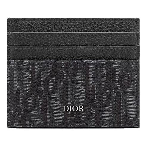 DIOR Card Holder 'Black Oblique Jacquard' 2ESCH135YSE-H03E