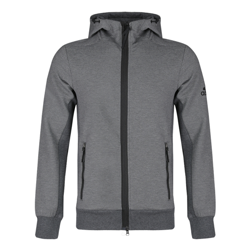 adidas Htt Double Knit Hooded Jacket Gray DW4594