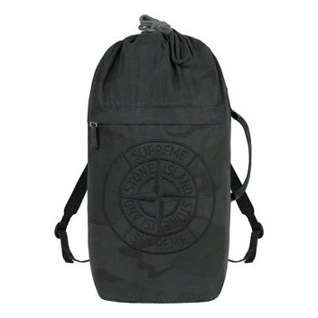 Supreme x Stone Island Brushed Cotton Backpack 'Black' SUP-SS19-409