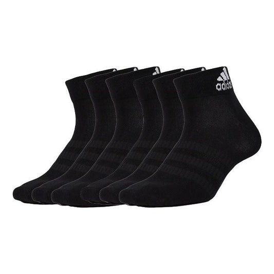 adidas Unisex LIGHT ANK Basketball Socks Combination Pack Black DZ9436