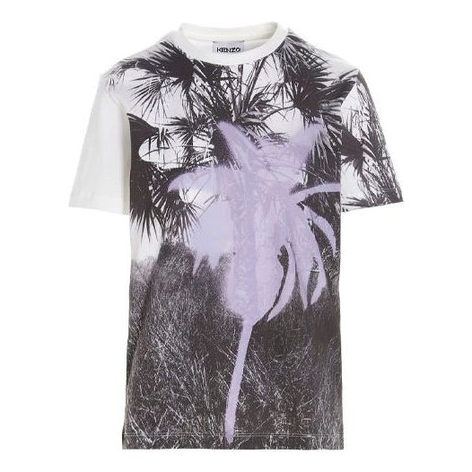 KENZO Unisex SS21 520 Series Round-neck Printing Purple FB52TS6924SA-66