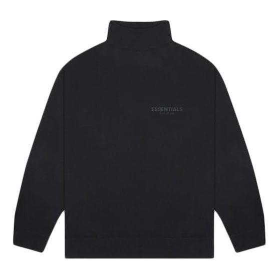 Fear of God Essentials SS20 Black Mock Neck Sweatshirt FOG-SS20-269