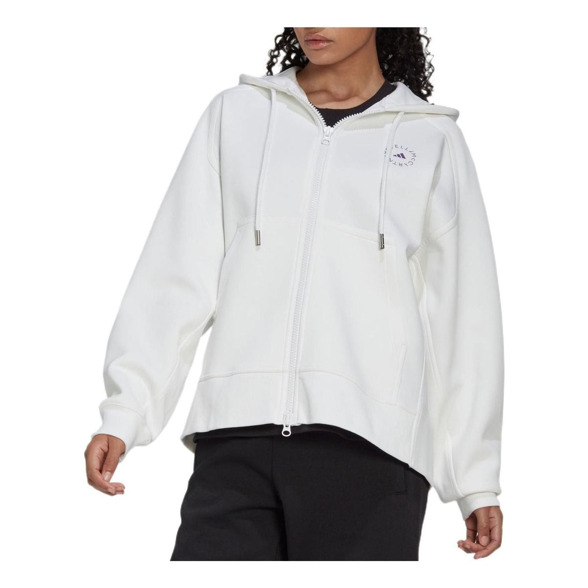 (WMNS) adidas by Stella McCARTNEY Fleece Jacket Asia Sizing 'White' HG2004