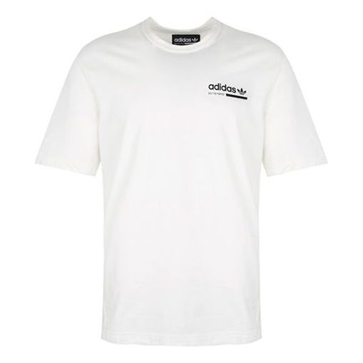 adidas originals Chest Logo Round Neck Short Sleeve White DV1943