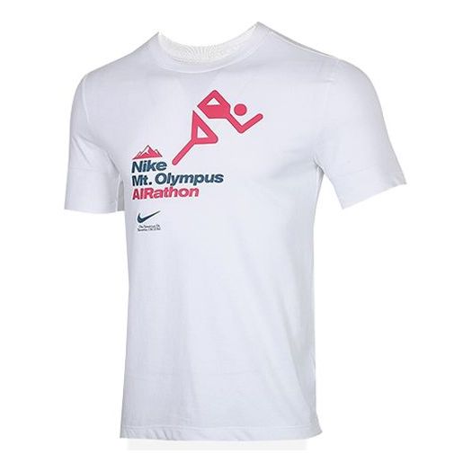 Nike Airathon Round Neck Short Sleeve White CW2854-100