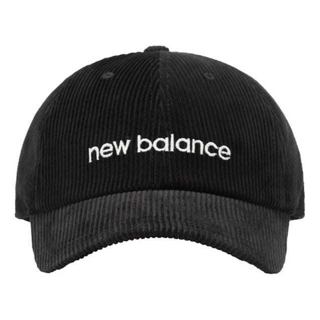 New Balance Wordmark Logo Corduroy Cap 'Black' JACL1720BK