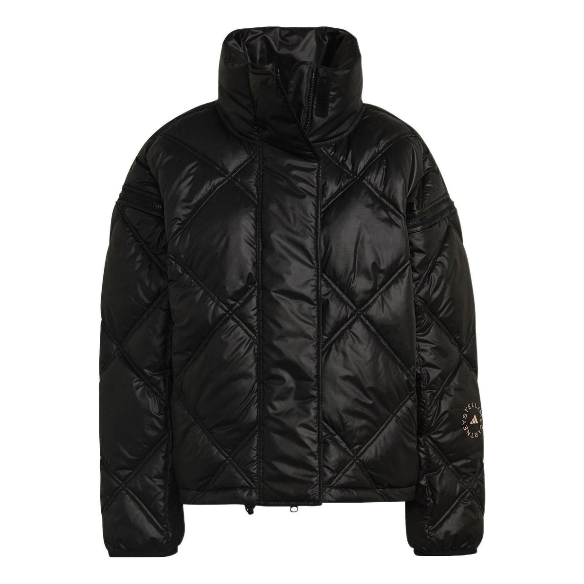 (WMNS) adidas Stella McCartney Bomber Crop Puffer Jacket Asia Sizing 'Black' GQ5978