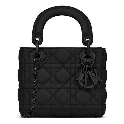 (WMNS) DIOR Mini Lady Dior Bag 'Black Ultramatte' M0505SLOI-M989