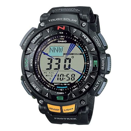 CASIO Waterproof Sports Shockproof Mens Black Digital PRG-240-1