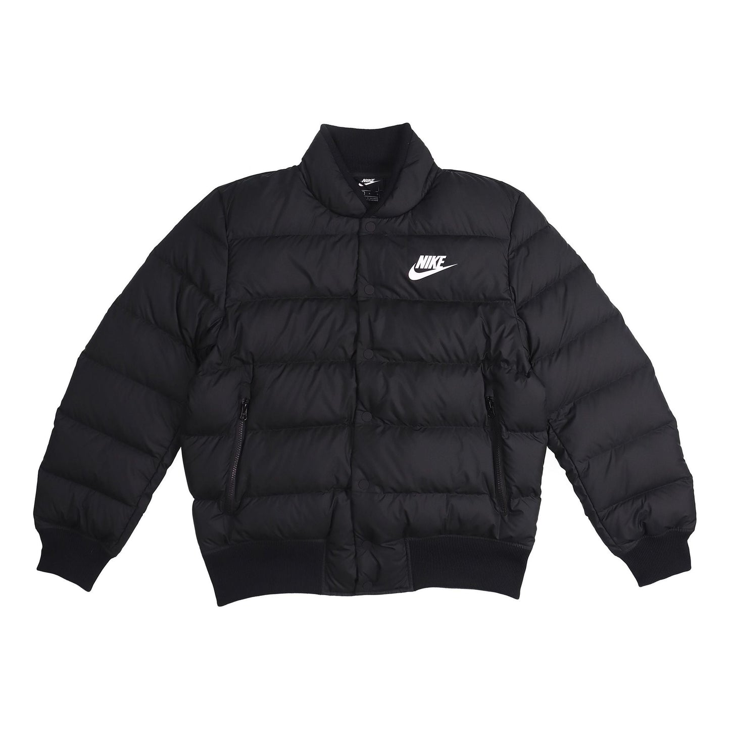 Nike Stay Warm Windproof Short Stand Collar Athleisure Casual Sports Down Jacket Black DC1292-010