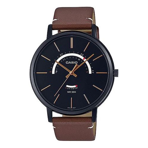 Casio Dress Classic Minimalistic Analog Watch 'Brown Black' MTP-B105BL-1AV