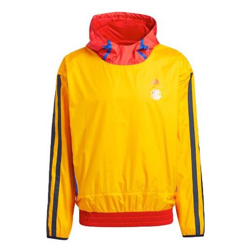 adidas Ee Mcd Basketball Casual Sports hooded Long Sleeves Yellow H16555