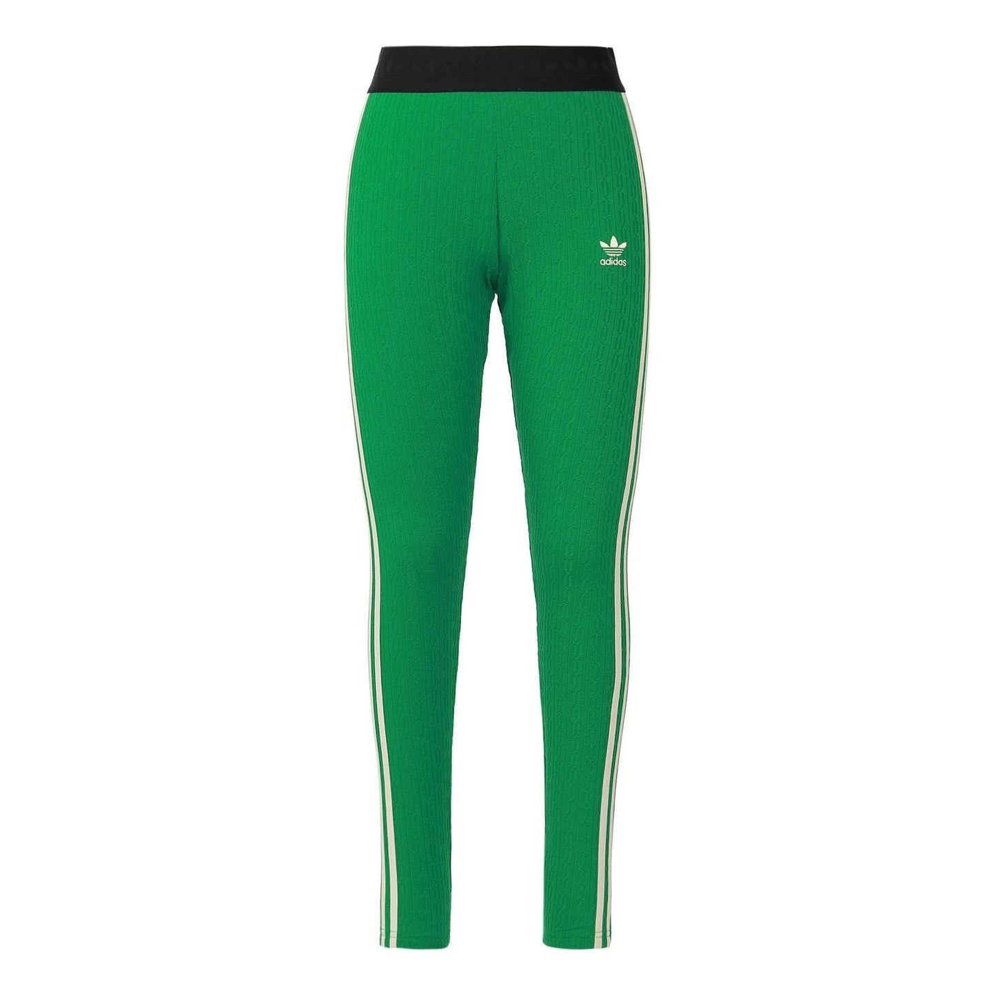 (WMNS) adidas Adicolor 70s Knit Leggings 'Green' IK7847