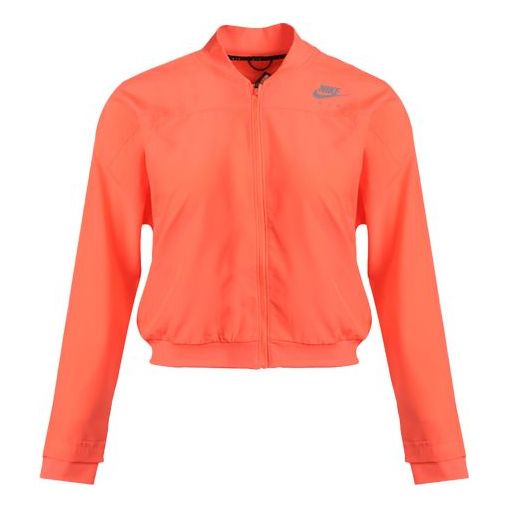 (WMNS) Nike Air Woven Quick Dry Reflective Logo Jacket 'Bright Orange' CZ9143-854