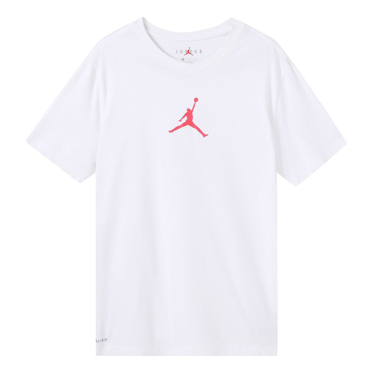 Air Jordan Jumpman Logo Printing Pullover Round Neck Short Sleeve White BQ6741-101