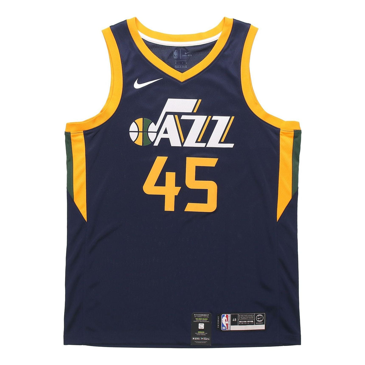 Nike NBA Mitchell Utah Jazz Team limited SW Jersey Navy Blue 864513-425