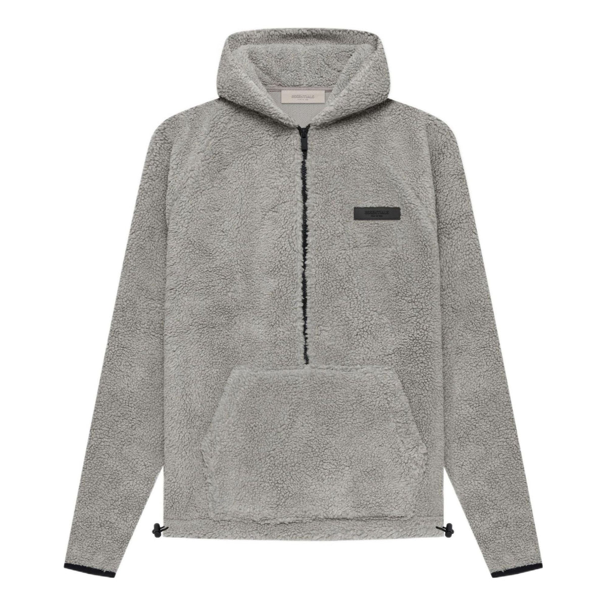 Fear of God Essentials SS22 Mens Polar Fleece Half Zip Hoodle 'Dark Oatmeal' FOG-SS22-459