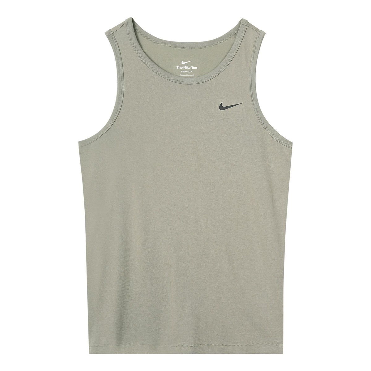 Men's Nike As Nk Df Tank Dfc Solid Solid Color Quick Dry Breathable Running Basketball Training Light Army Green Vest AR6070-320
