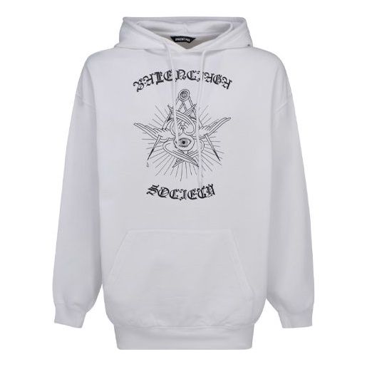 Men's Balenciaga Alphabet Printing White 570811TJVE99000