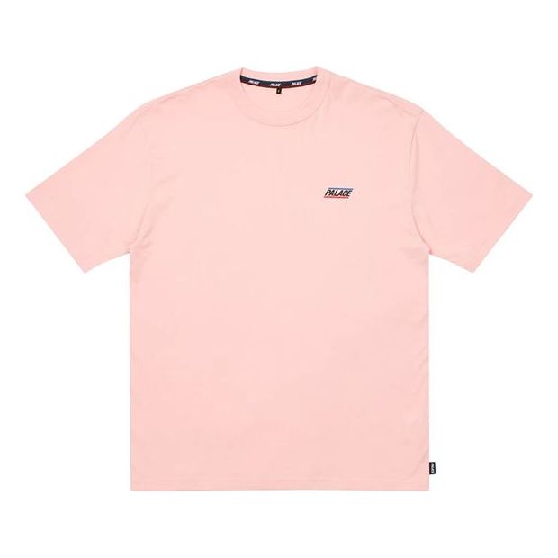 PALACE Basically A Tshirt Logo Micro Mark Round Neck Short Sleeve Pink T-Shirt P20TS081