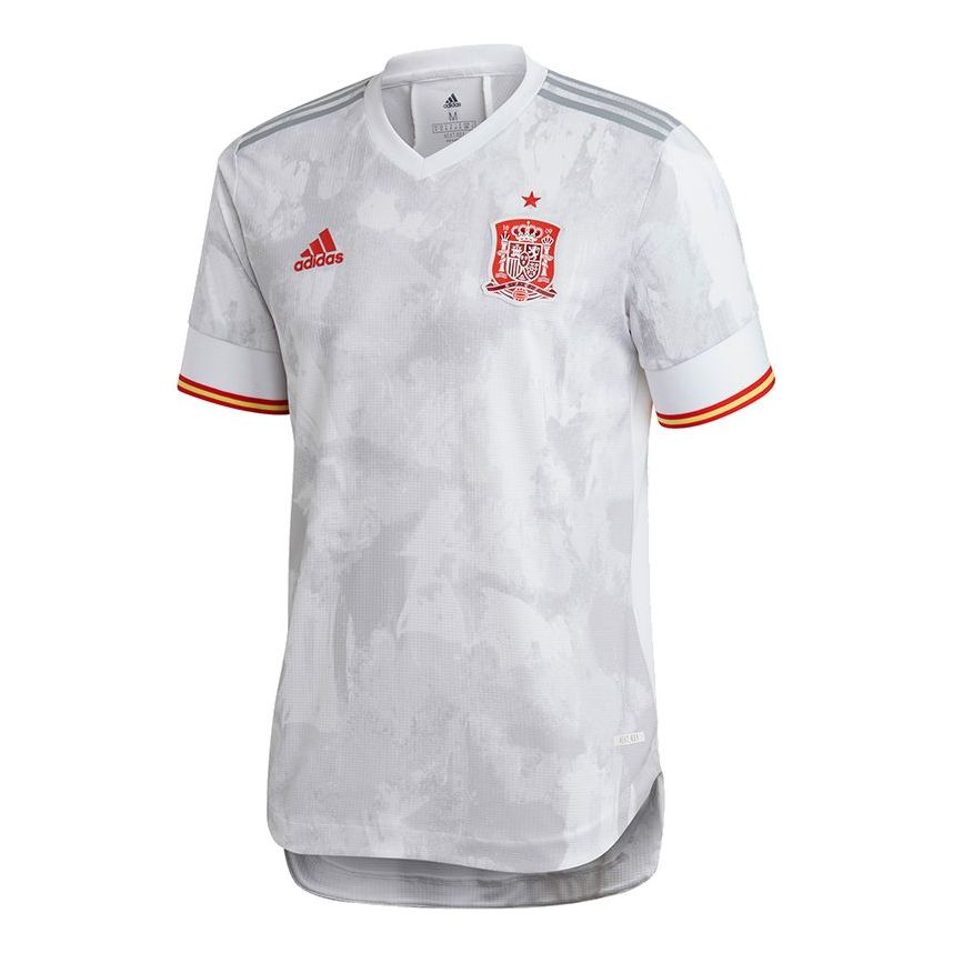 adidas Fef A Jsy Spanish national team Away AU Player Edition Sports Short Sleeve Soccer/Football White FI6239