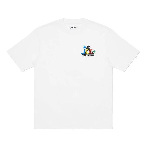 Men's PALACE JCDC2 T-Shirt Back Short Sleeve White PAL-SS20-039