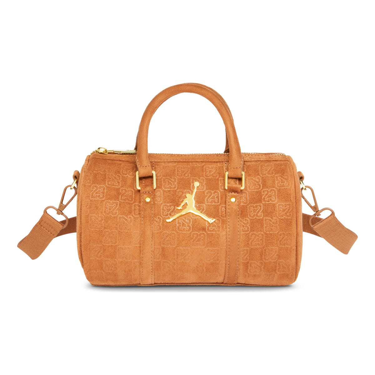 Jordan Suede Monogram Mini Duffel 3L 'Cognac' IQ5743-299