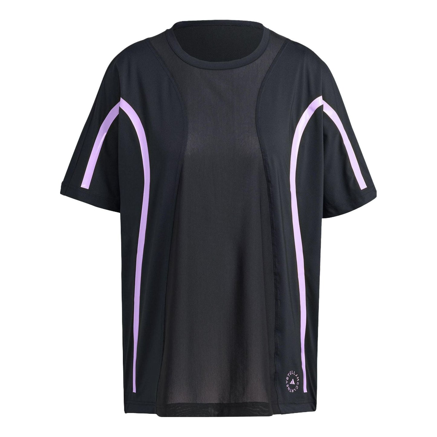 (WMNS) adidas By Stella Mccartney Truepace Running Loose Short Sleeve T-shirt 'Black Purple' II3236