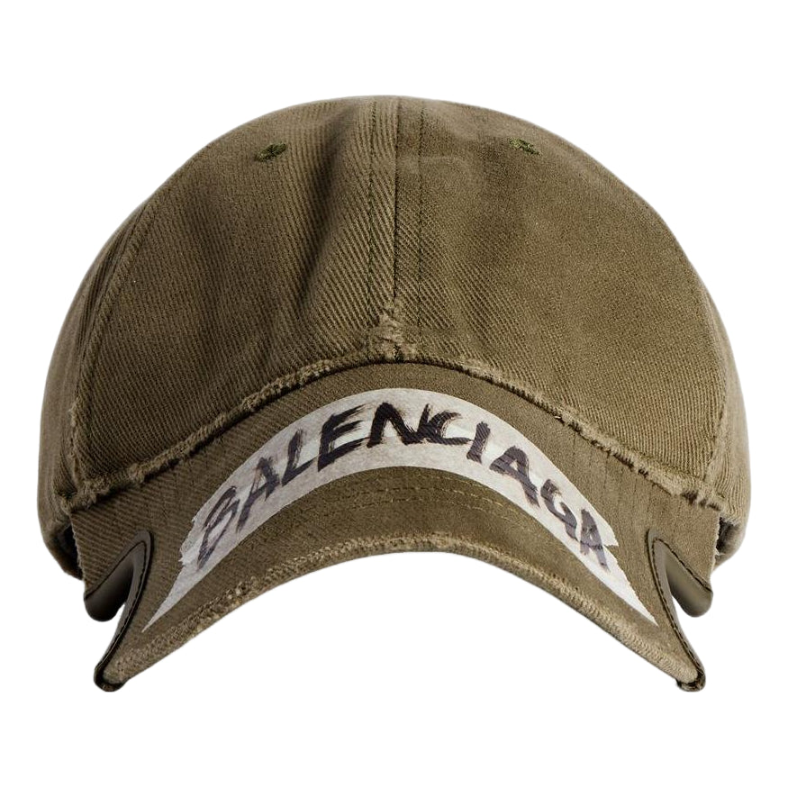Balenciaga Masking Tape Cap 'Khaki' 858087410B22840