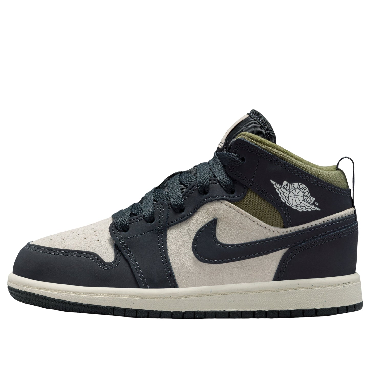 (PS) Air Jordan 1 Mid SE 'Off Noir Medium Olive' HV4444-102