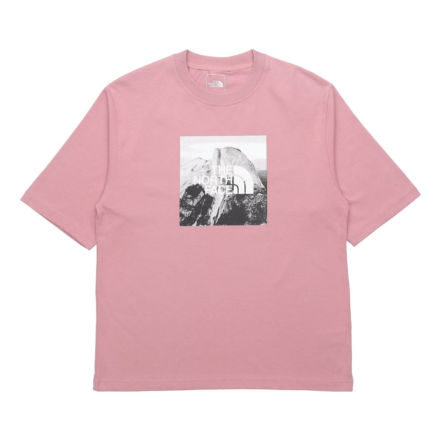 THE NORTH FACE Big Size Print Short Sleeve Pink 499V-ZCF