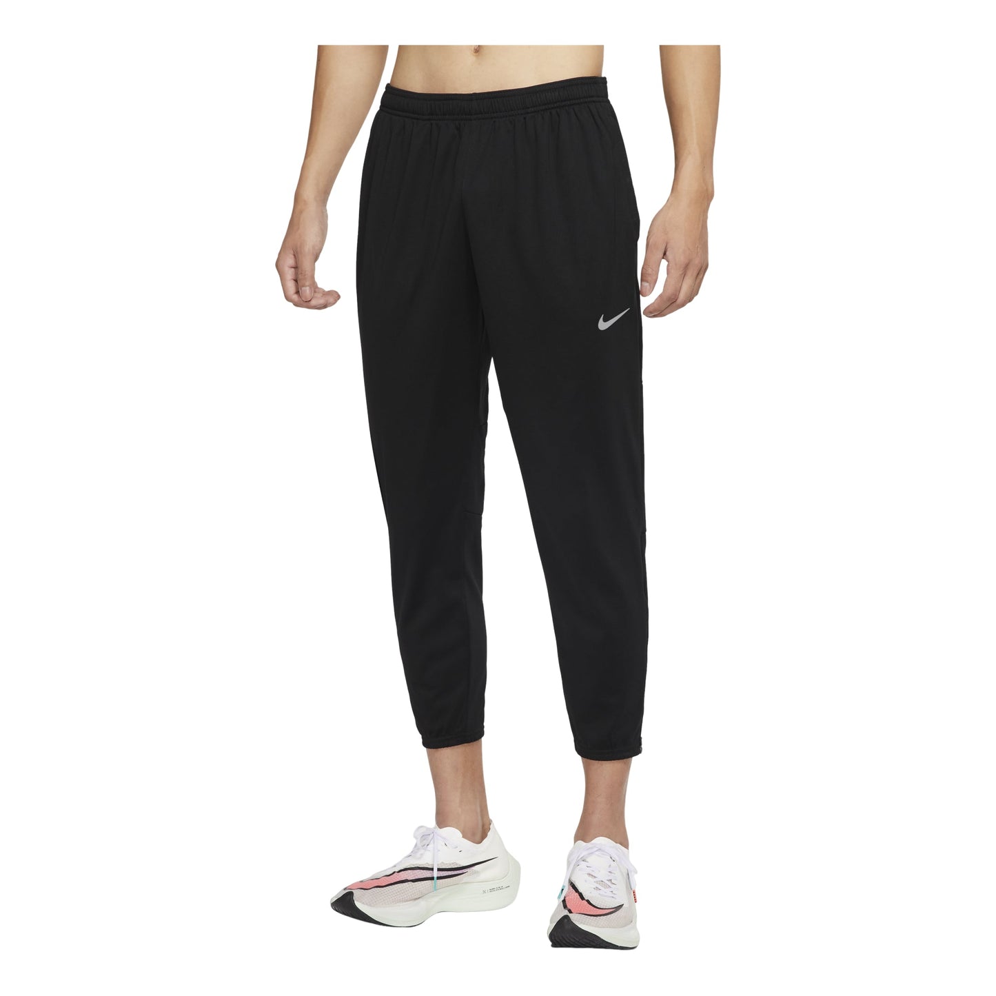 Men's Nike Logo Solid Color Elastic Waistband Drawstring Sports Pants/Trousers/Joggers Autumn Black DD6216-010