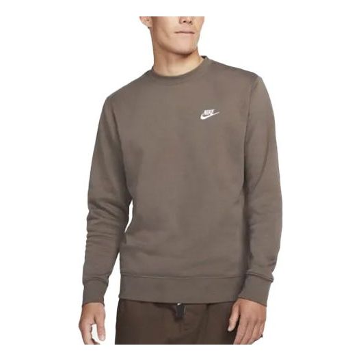 Nike Sportswear Club Fleece Stay Warm Sports Round Neck Pullover Brown Dark brown BV2663-004
