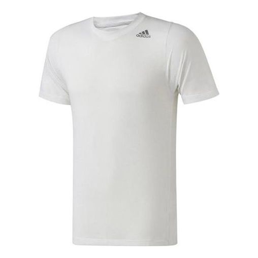 adidas Sports Training Pullover Round Neck Short Sleeve White DX0792