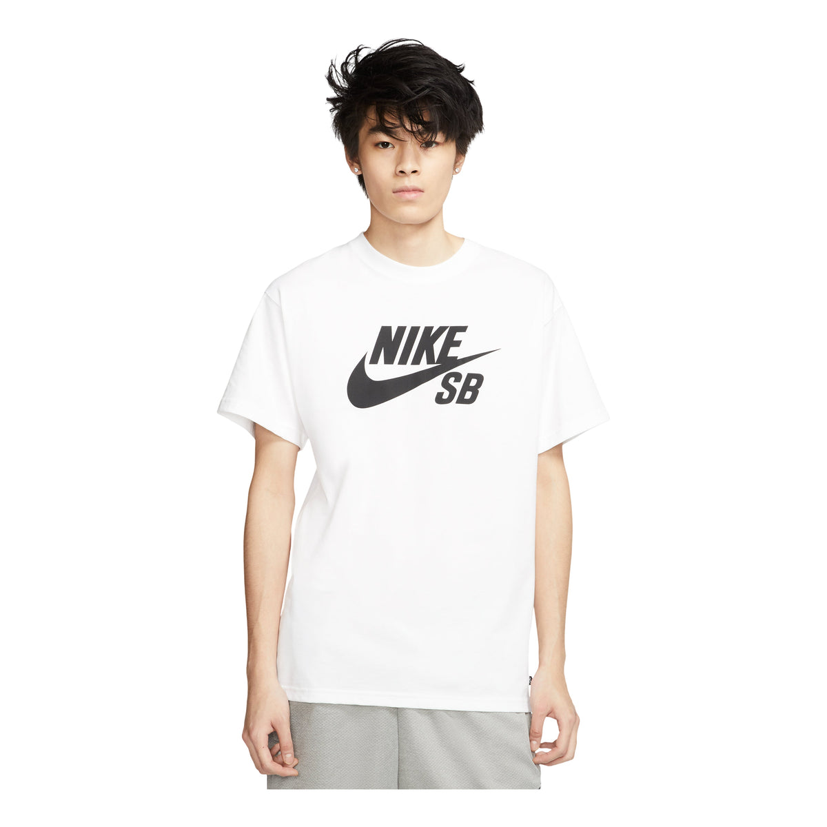 Nike SB Skateboard Big Logo Skateboard Short Sleeve White CV7540-100