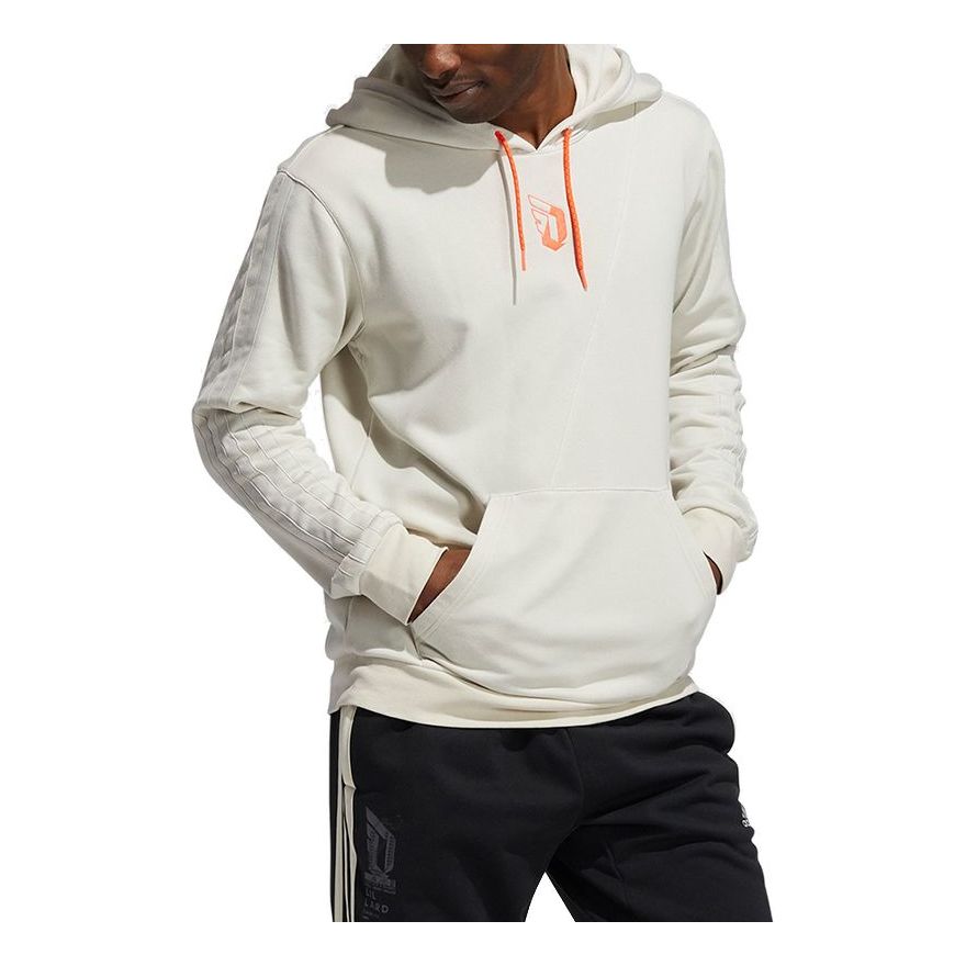 Men's adidas Dame Vis Hood Embroidered Pattern Basketball Sports Ivory GT0215