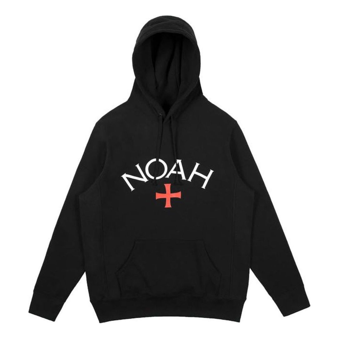 NOAH Core Logo Black hooded Casual Fleece Lined Unisex NOAH-SS18-015