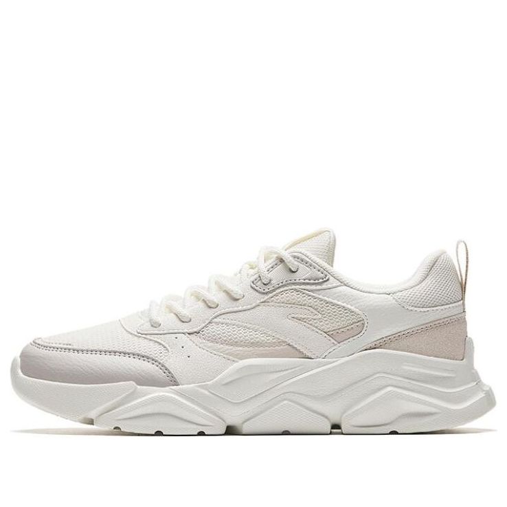 (WMNS) ANTA Running Series Sneakers 'White Beige Grey' 922338821-1