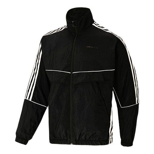 adidas neo M Brlv Jk Stripe Sports Jacket Black H59454